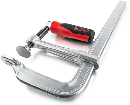 BESSEY All-steel screw clamp with folding handle, GZ25-12KG