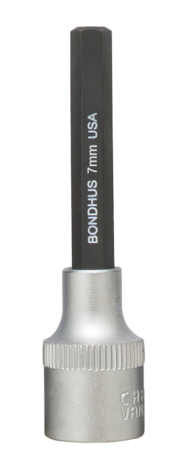 BONDHUS 7mm ProHold InHex Bit 3/8" Socket, 43270