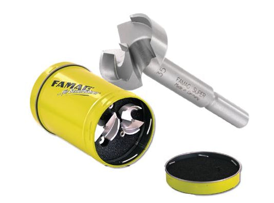 FAMAG Classic 4 pcs Forstner bit set in metal tin 20/25/30/35 mm 1630804