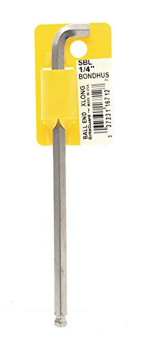 BONDHUS SBL1/4B Stubby BriteGuard BallEnd Hex Key 1/4B", 16712