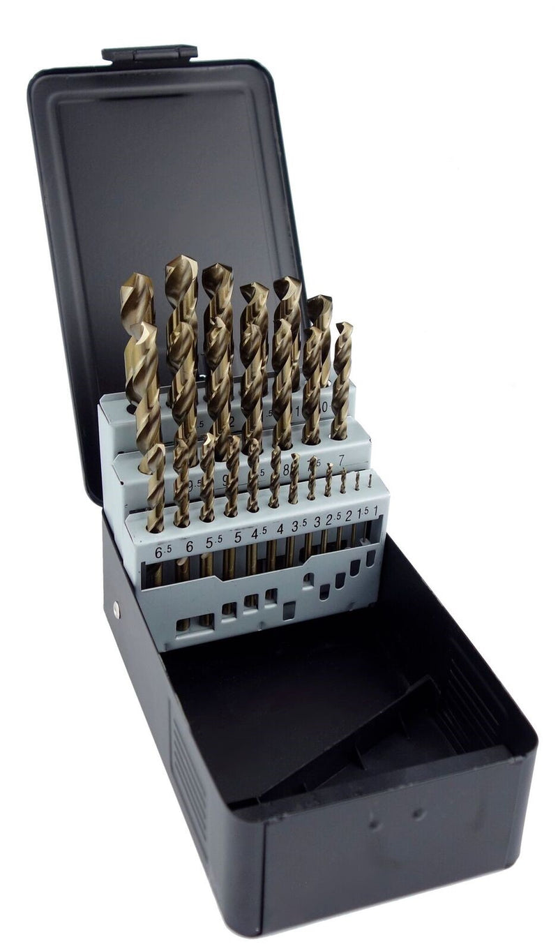 25pc HSS G COBALT DRILL SET 1-13x0.5mm- DISCONTINUED