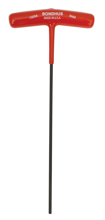 BONDHUS HTX3.0 T-Handle Hex Driver 3mm, 13356