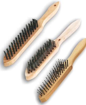 SITBRUSH Stapled wood Hand brushes Steel Straight wire  4 Row  SIT 1801