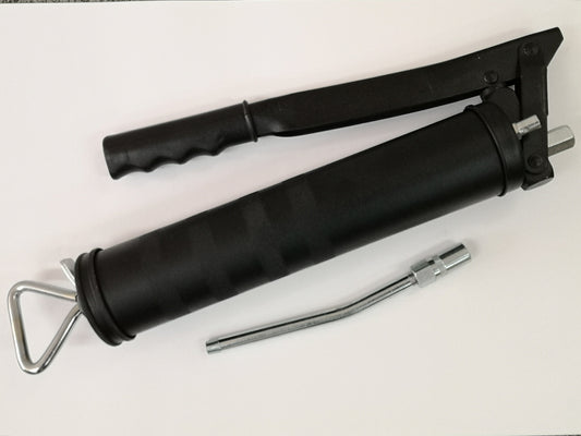 FLUID POWER Standard Side Lever Grease Gun c/w rigid tube & coupler, 12734