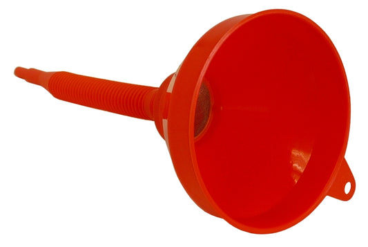 FLUID POWER 6" Anti-Spill Funnel c/w Strainer & Flexi-Spout, 02375