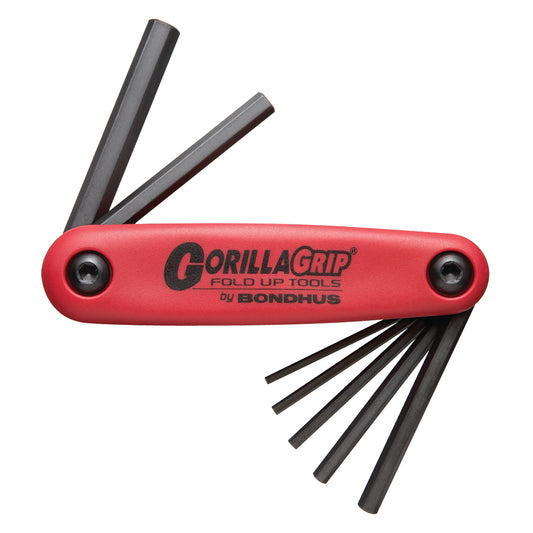 BONDHUS Gorilla Grip Hex fold up 7pcs Key Set 2-8mm HF7M, 12587
