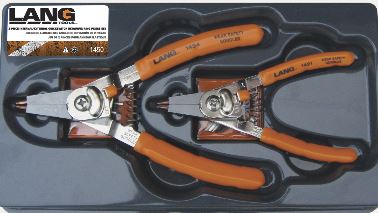 LANG 1450 2 pcs Quick Switch Retaining Ring Pliers Set