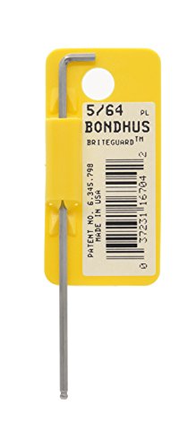 BONDHUS SBL5/64B Stubby BriteGuard BallEnd Hex Key 5/64", 16704
