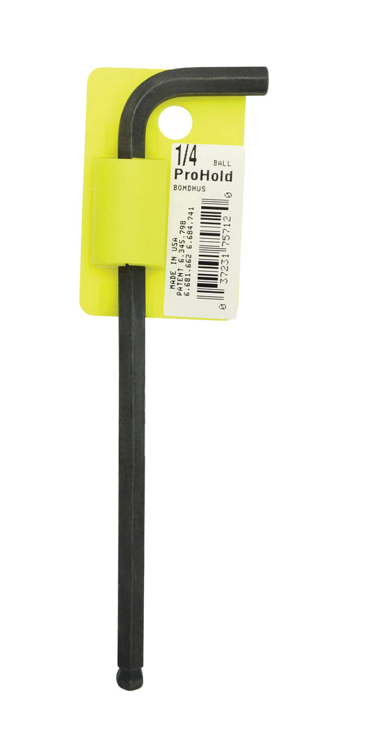 BONDHUS PBL1/4 Prohold BallEnd Hex Key 1/4", 75712