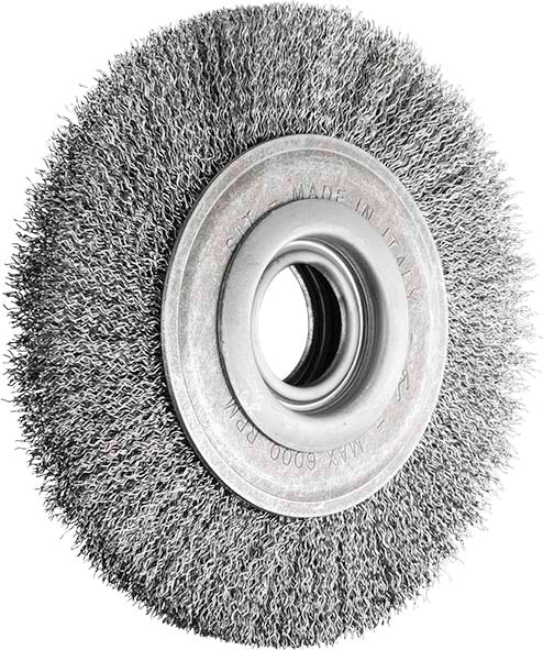 SITBRUSH 6203 200mm Bench Grinder Wheel Steel Crimped 0.35 Wire Brush, 0079