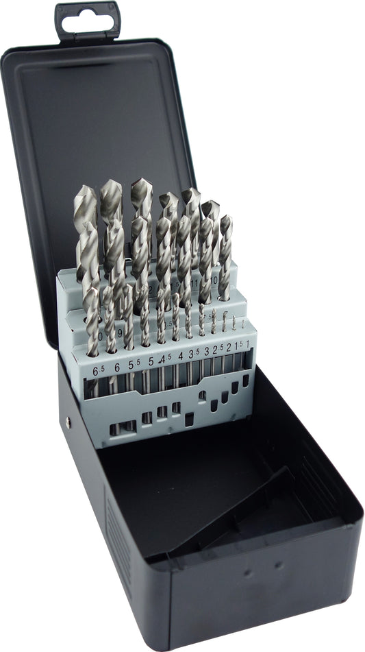 25pc HSS G DRILL SET 1-13 X0.5mm