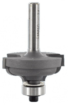 FAMAG Profile cutter Bit (classical), high quality carbide tipping, with changeable ball bearing guide (Ø34.9) on the face side, Shank Ø8mm, 3134834