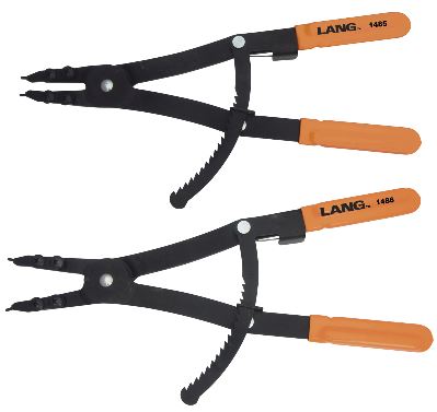 LANG 1487 2 pcs Internal/External Retaining Ring Pliers Set