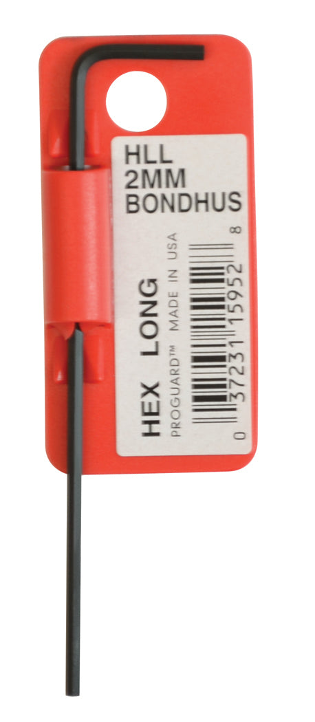 BONDHUS HL2.0L Hex Key Barcoded 2mm, 15952