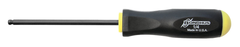 BONDHUS BS1/4 Ball Driver Hex Screwdriver 1/4", 10612