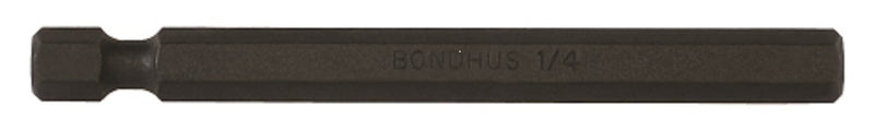 BONDHUS H3/16 Hex End  1/4"  Power Bit 3/16", 10310