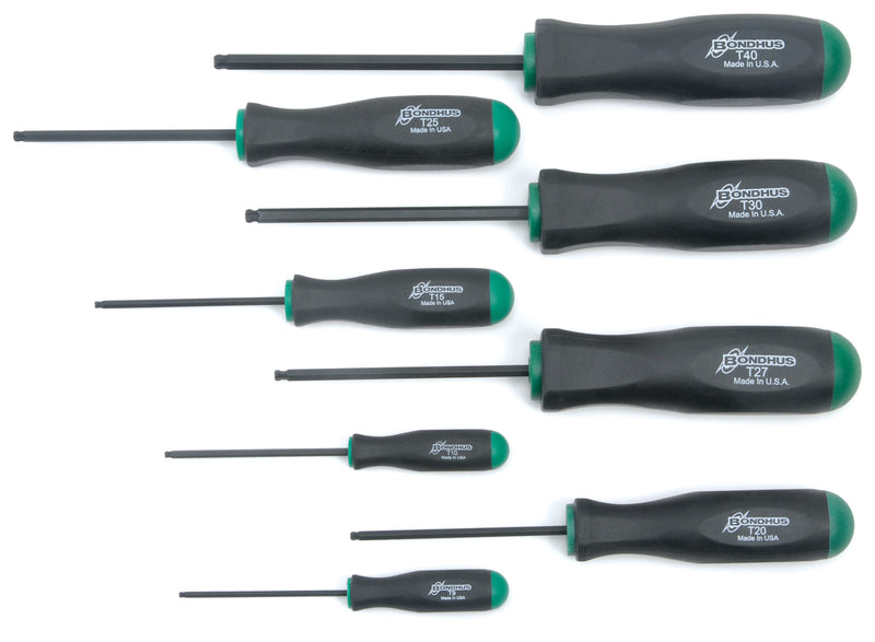BONDHUS STX8 BallEnd 8pcs Torx Set TX9-TX40, 13532