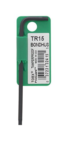 BONDHUS TR15 Tamper Proof Torx Key TX15, 32415