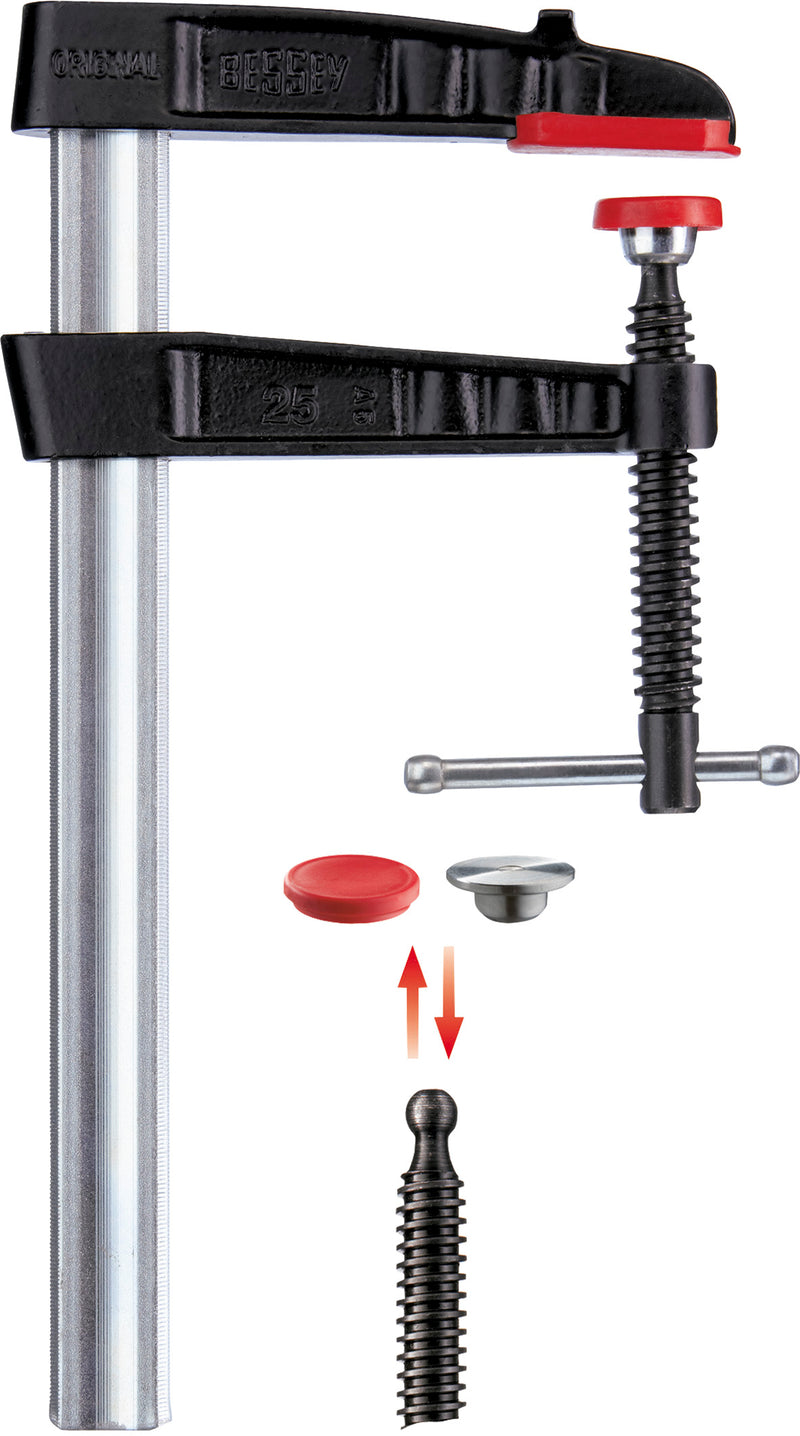 BESSEY Original TG with Tommy Bar Mallable Cast Iron Screw Clamp variant
