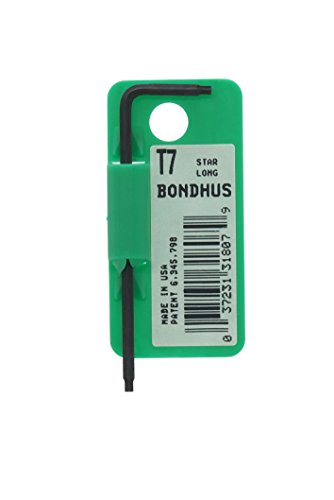 BONDHUS T7 Torx Key TX7, 31807
