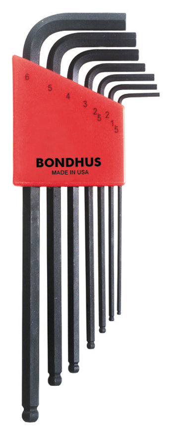 BONDHUS BLX7M BallEnd Hex Key 7pcs Set 1.5mm-6mm 10992