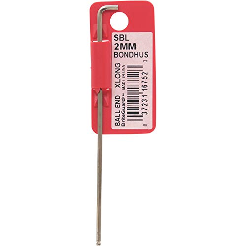 BONDHUS SBL2.0B BriteGuard Stubby BallEnd Hex Key 2mm, 16752