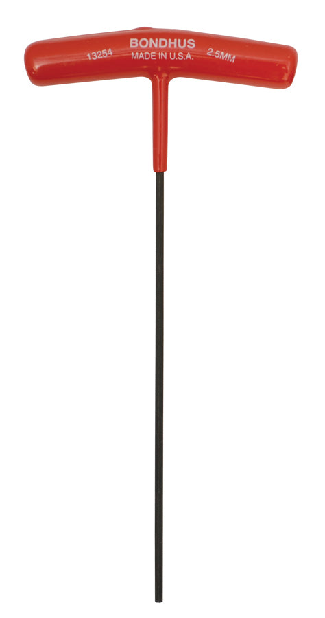 BONDHUS HT2.5 T-Handle Hex Driver 2.5mm, 13254