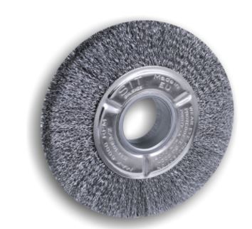 SITBRUSH 3122 125mm Bench Grinder Wheel Steel Crimped 0.2 Wire Brush, 0049