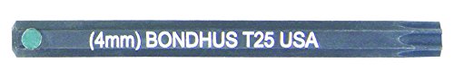 BONDHUS T25 Torx ProHold InHex 2" Socket Bit, TX25, 32025