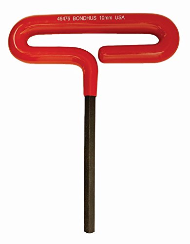 BONDHUS 10mm T-Handle Hex Cushion Grip 6", 46476