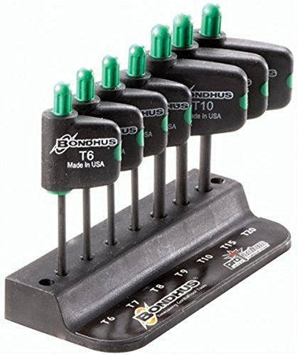 BONDHUS TFX7 Torx Flag Driver 7PCS Set TX6-TX20, 34445