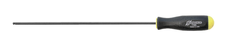 BONDHUS BS7/64L Ball Driver Hex Screwdriver 7/64", 10706