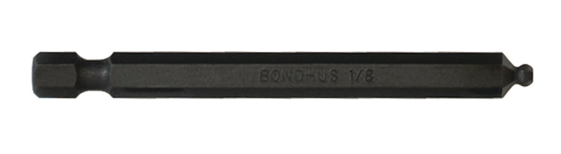 BONDHUS BH1/8 BallEnd Hex Power Bit 1/8", 10807