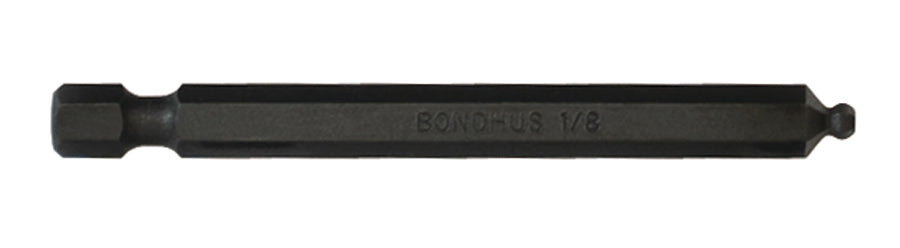 BONDHUS BH1/8 BallEnd Hex Power Bit 1/8", 10807