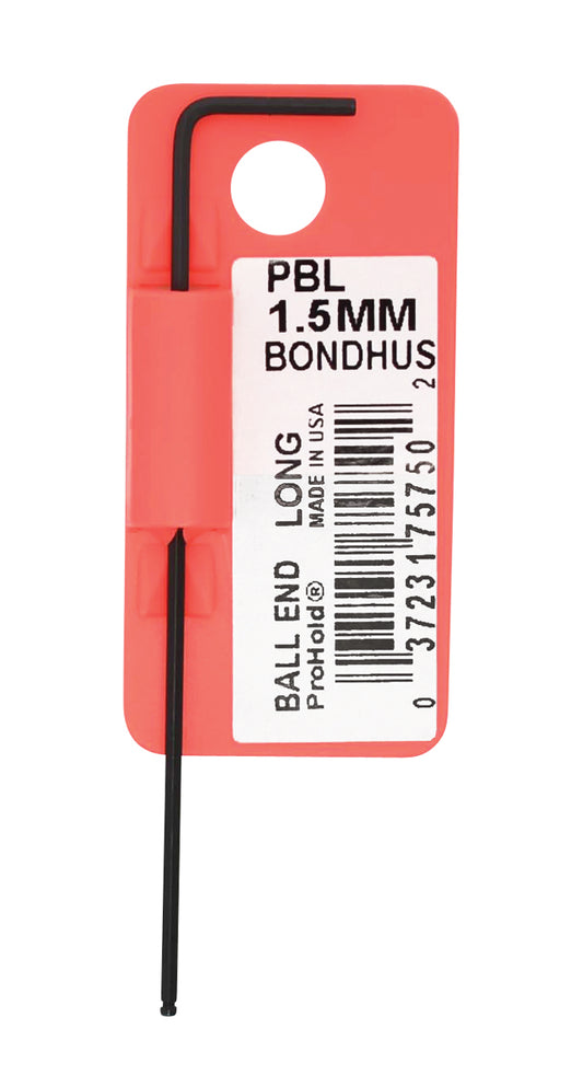 BONDHUS PBL1.5 Prohold BallEnd Hex Key 1.5mm, 75750