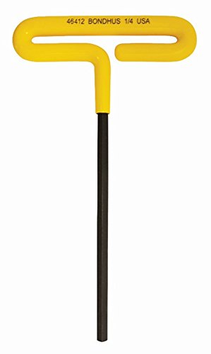 BONDHUS 1/4" T-Handle Hex Cushion Grip 6", 46412