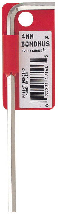 BONDHUS HL2.0LB BriteGuard Hex Key 2mm, 17152