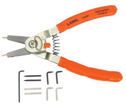 LANG 1435 Medium Quick Switch Pliers with Adjustable Stop and Tip Kit