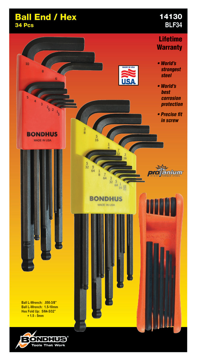 BONDHUS BLF34 Triple Pack BLX9mm+BLX13+12550, 14130