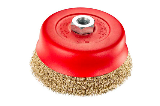 SIT  Cup brushes Angle Grinder Crimped wire 0.3Ø: 120Steel  SIT 0118