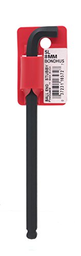 BONDHUS SBL8 Stubby BallEnd Hex Key 8mm, 16572