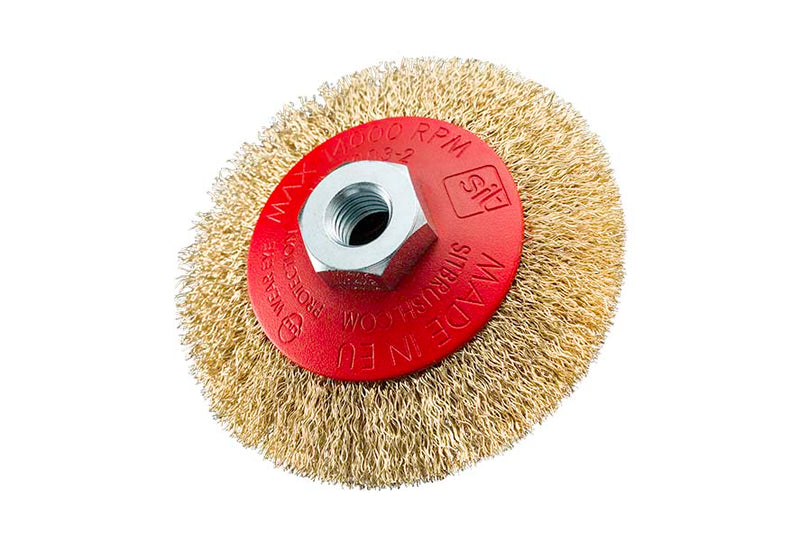 SIT  Bevel brushes Angle Grinder Crimped wire 0.3Ø: 120Steel  SIT 0112