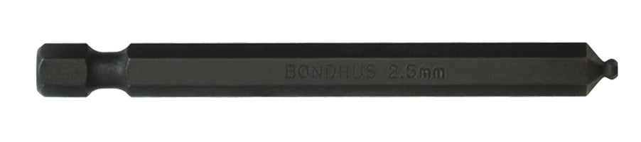 BONDHUS BH2.5 BallEnd Hex Power Bit 2.5mm, 10854