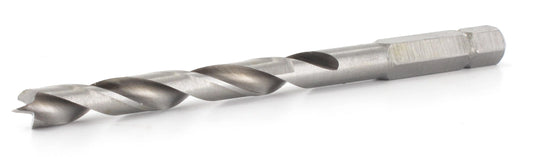 FAMAG 6.5mm HSS-Ground Brad Point Drill Bit 1/4" HEX Shank Long, 1597065