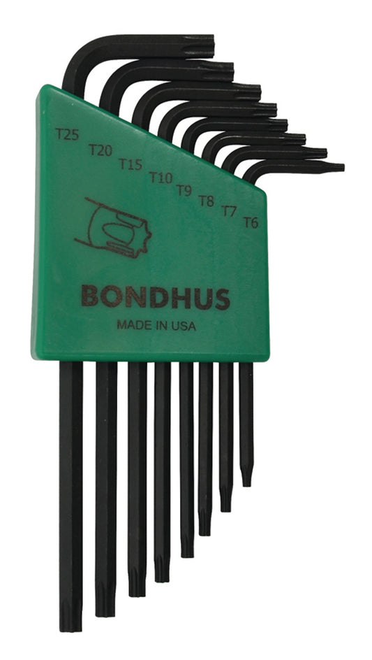 BONDHUS TRTL7S Tamper Proof Key Set 7pcs TR7-TR25, 32431