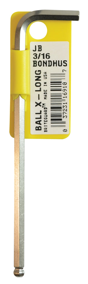 BONDHUS BL7/32B BriteGuard BallEnd Hex Key 7/32", 16911