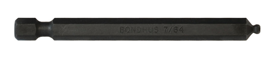 BONDHUS BH7/64 BallEnd Hex Power Bit 7/64", 10806