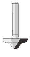 FAMAG Profile cutter Bit (plunge for round and ogee Bit), high quality carbide tipping, D27mm, SØ8 mm, 3137827