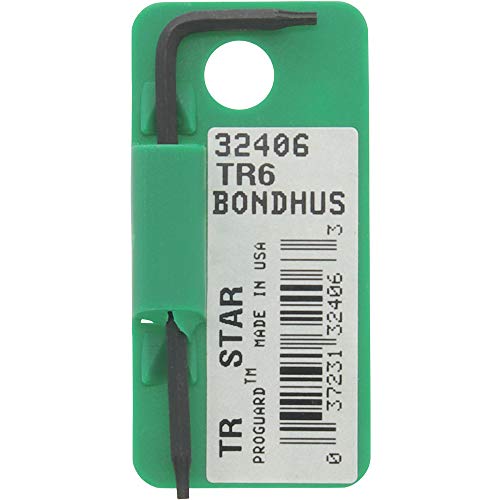 BONDHUS TR6 Tamper Proof Torx Key TX6, 32406 (LIMITED STOCK DISCONTINUED ITEM)