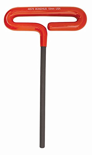 BONDHUS 10mm T-Handle Hex Cushion Grip 9", 46576